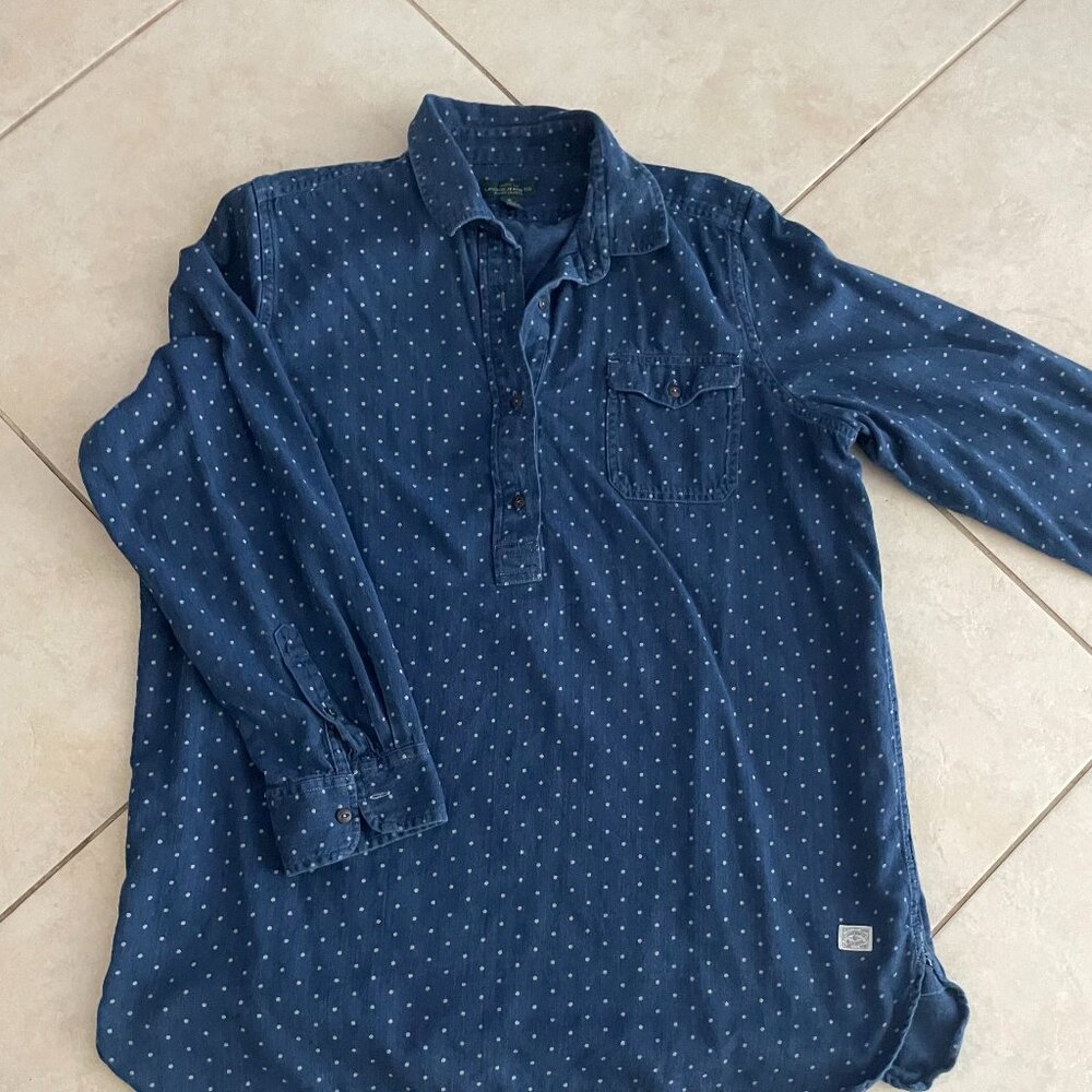 Denim  Top Shirt sz XL by RL Jeans